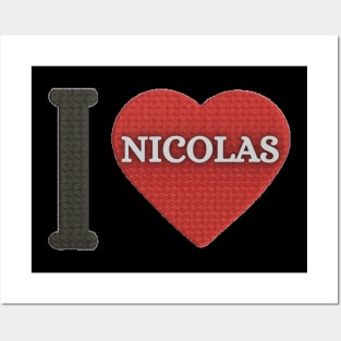 I LOVE NICOLAS Posters and Art